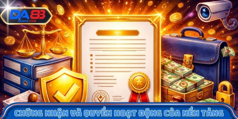 Da88 Cổng Game Giải Trí Trực Tuyến Uy Tín Hàng Đầu Hiện Nay 7 Chứng nhận và quyền hoạt động của nền tảng