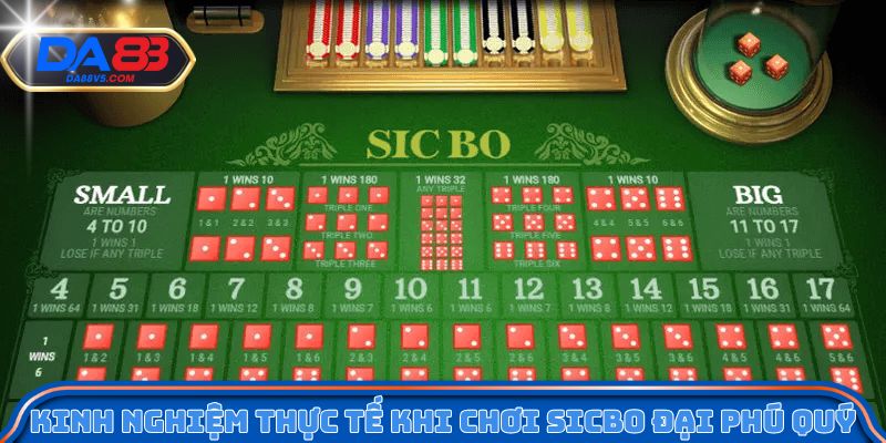 Trải Nghiệm Sicbo Đại Phú Quý Qua Góc Nhìn Chiến Lược 4 Kinh nghiệm thực tế khi chơi Sicbo đại phú quý